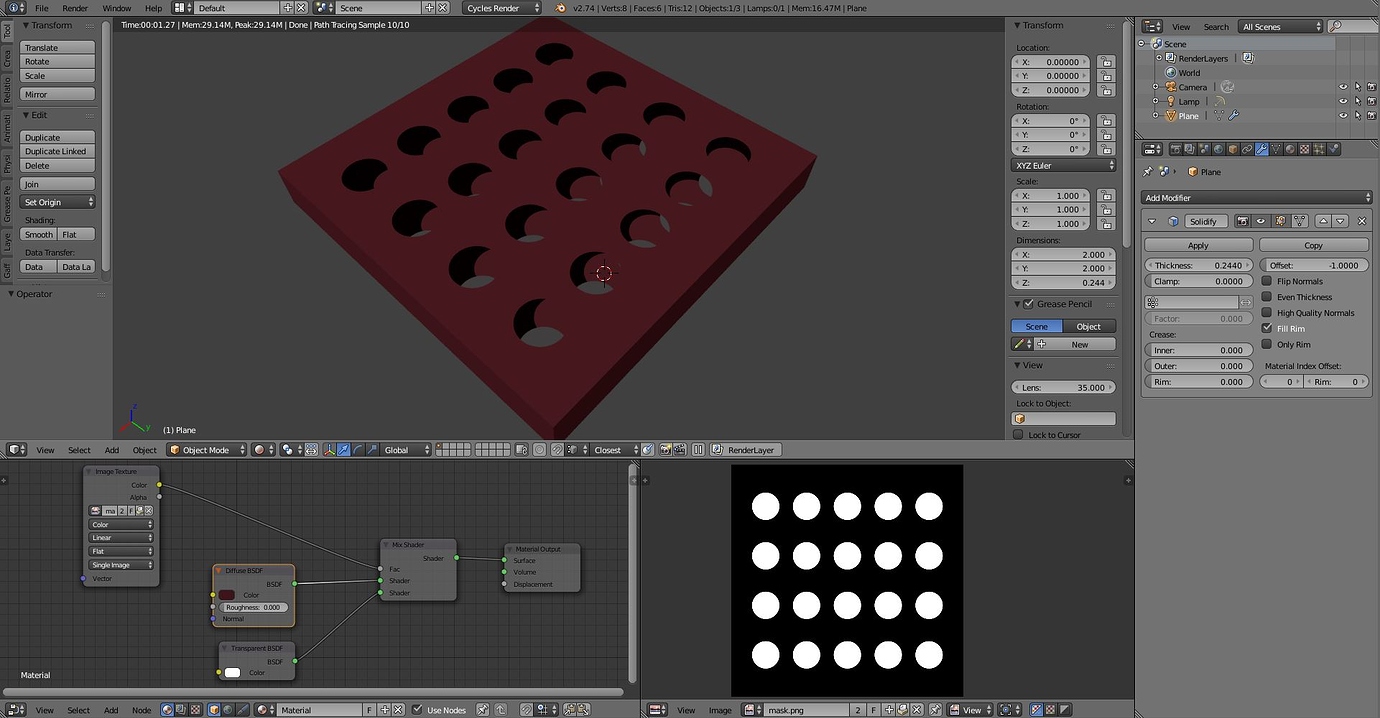 Alpha mask in cycles Materials and Textures Blender Artists Community