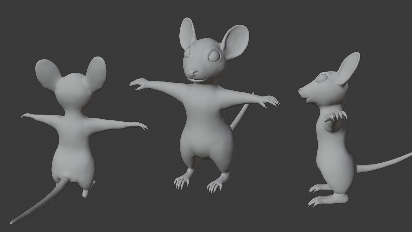 Stylized mouse sculpting Works in Progress Blender Artists Community