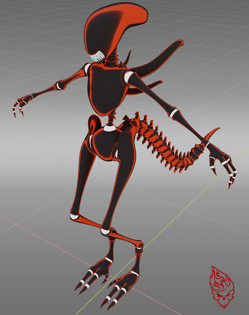 Xenomorph WIP Works in Progress Blender Artists Community