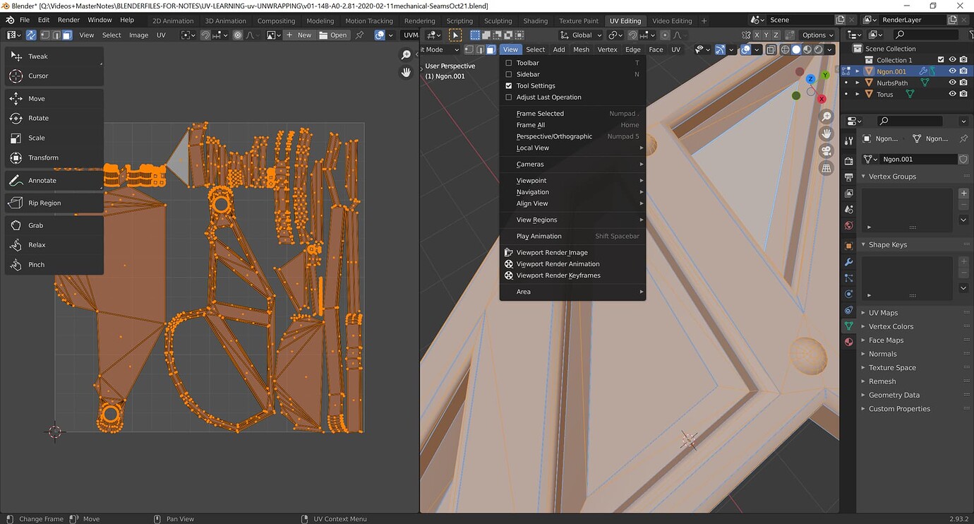 Live unwrap in Blender 2.91 Basics & Interface Blender Artists