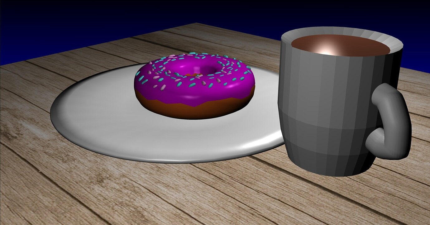 Blender 1.8 donut render Finished Projects Blender Artists Community