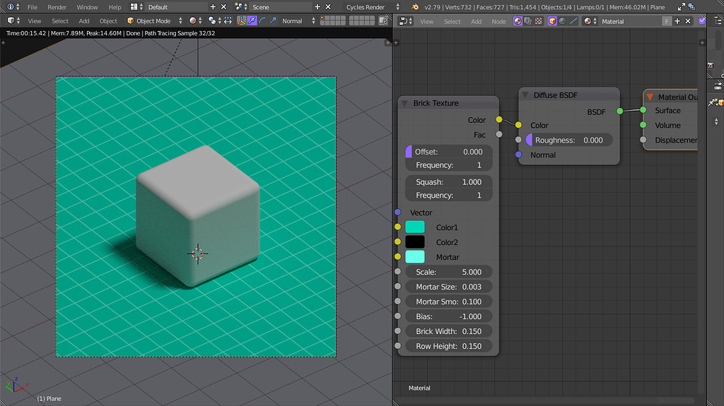 Procedural metre grid texture Materials and Textures Blender