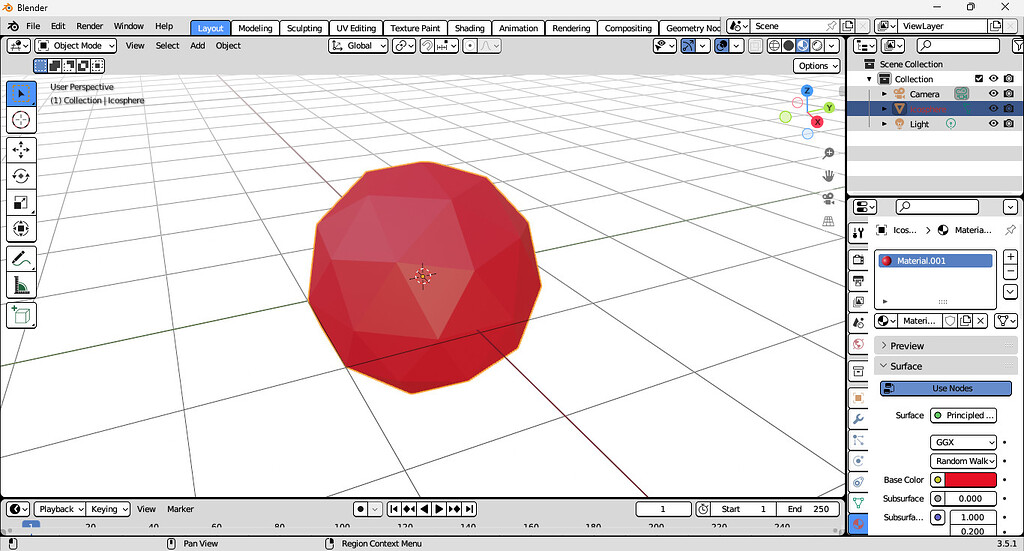 Export Basic 3D Model (.OBJ/..MTL) with Only Modified Base Color