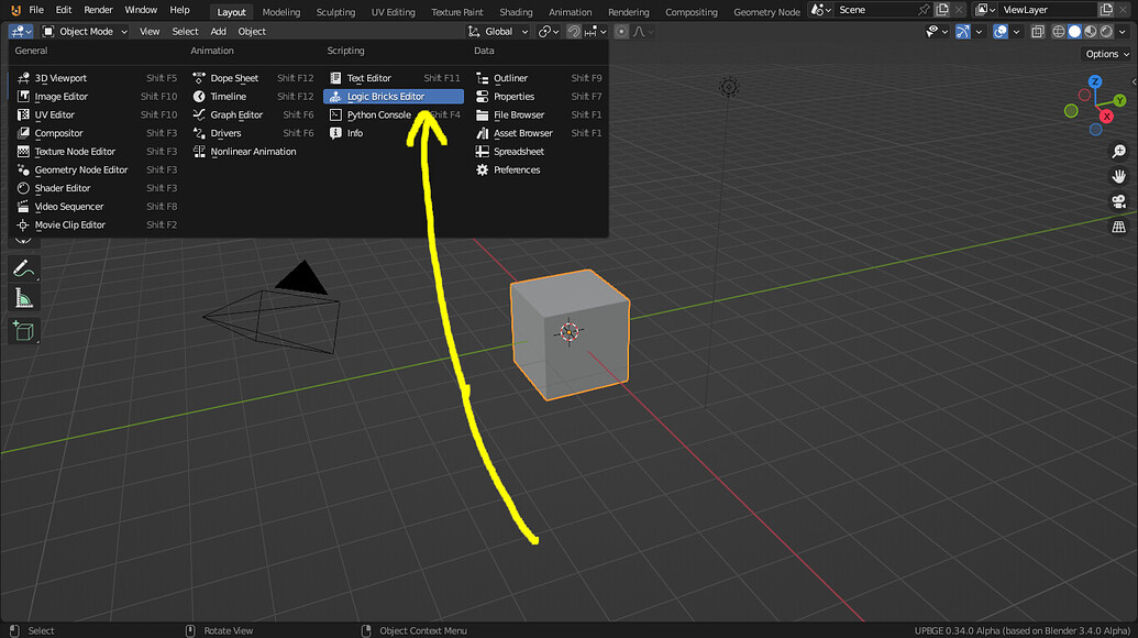 How to add an actuator to an object Game Engine Support and