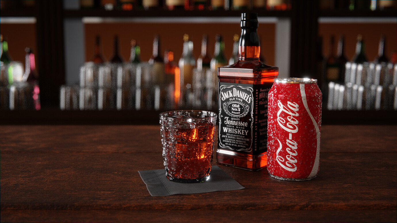Whisky and Coke Finished Projects Blender Artists Community