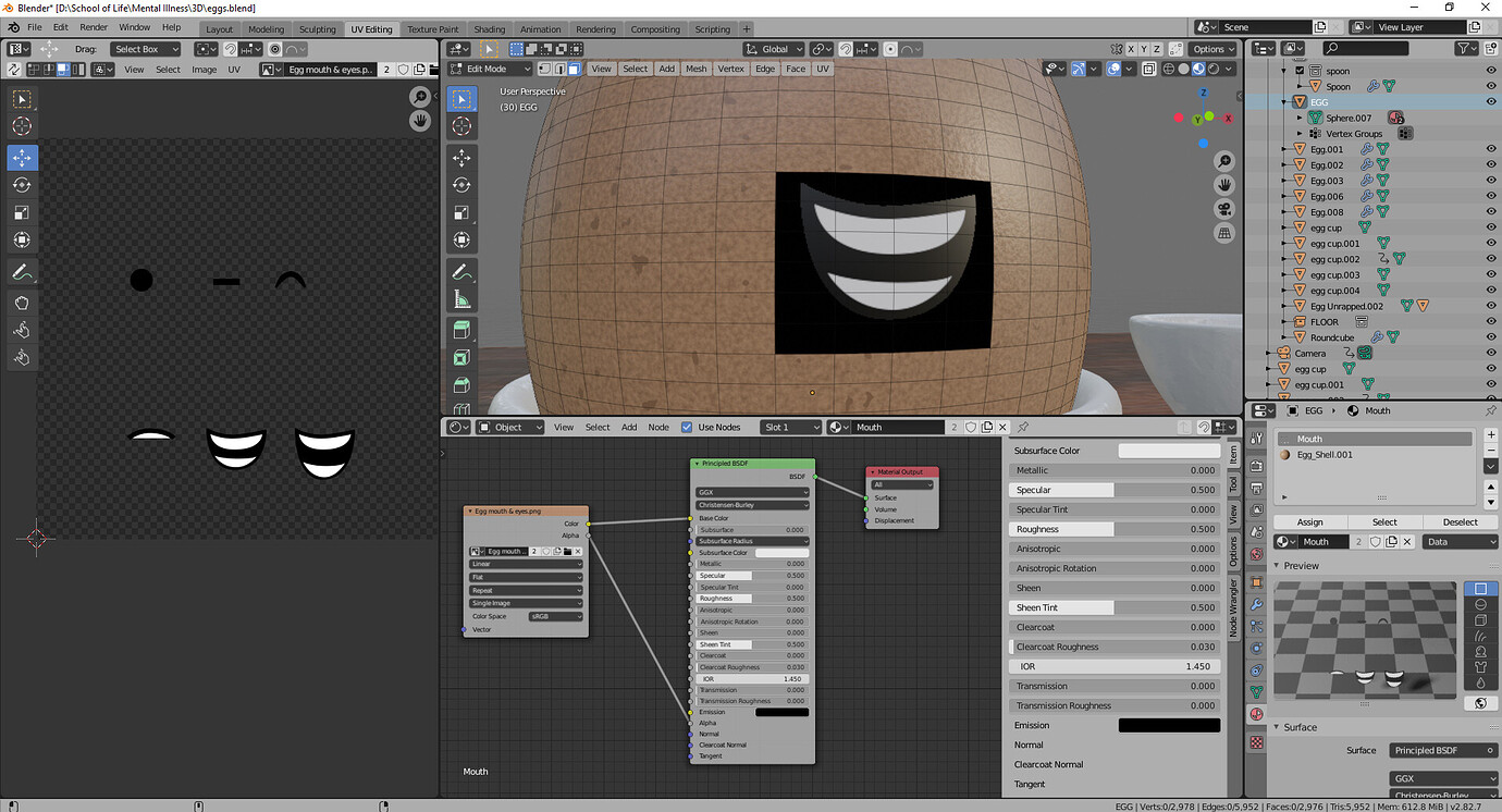 Image texture with alpha rendering as black Materials and Textures