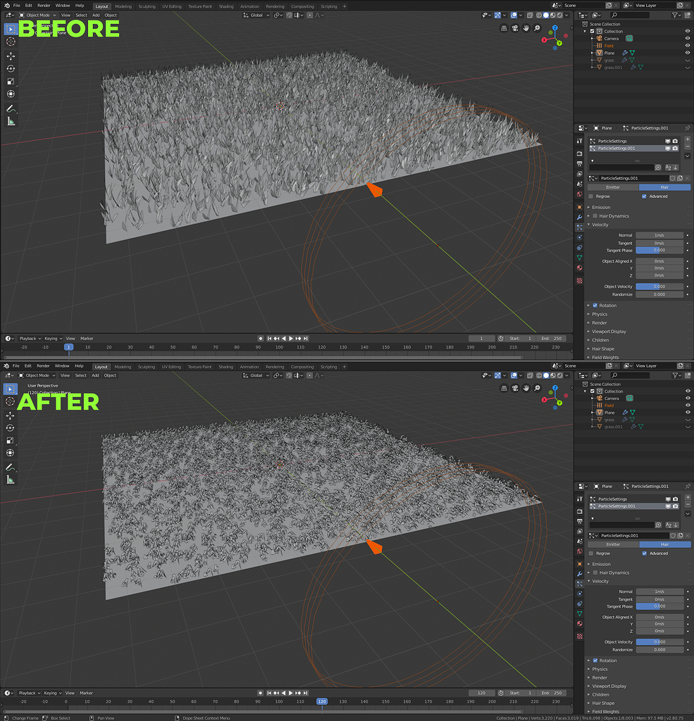 How to make hair particles sway in the wind Particles and Physics