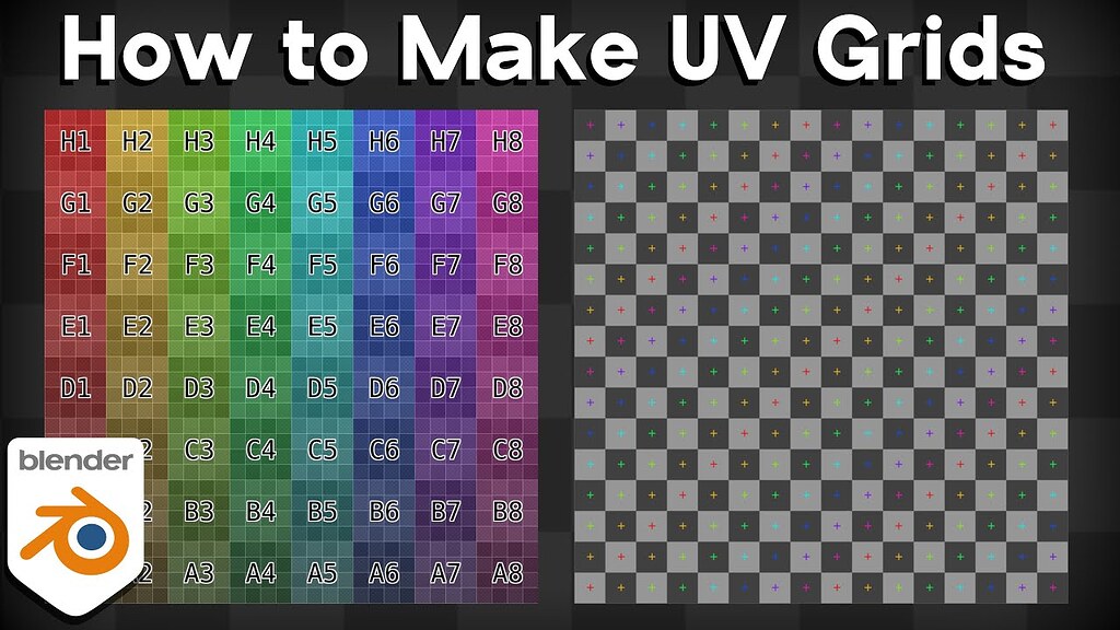 How to Make UV Grids in Blender (Tutorial) Tutorials, Tips and Tricks