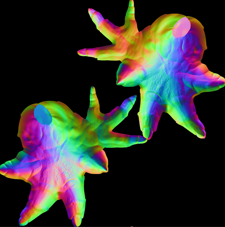 How should I best use Zbrush normals inside Blender? these look unusual