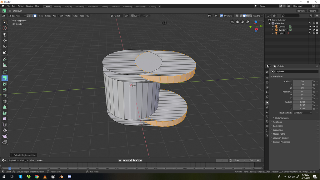 Extrude in blender 2.8 Modeling Blender Artists Community