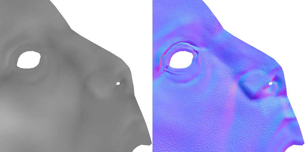 Baking multires displacement map hardly any detail Materials and