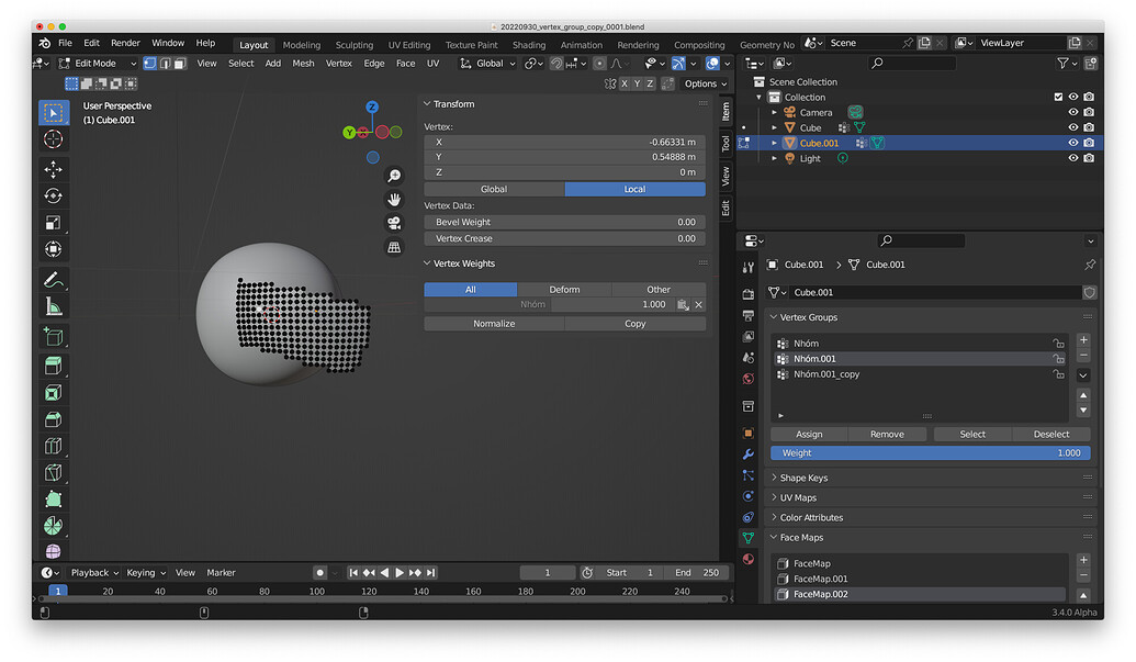 Where is the Vertex Weight table Basics & Interface Blender Artists