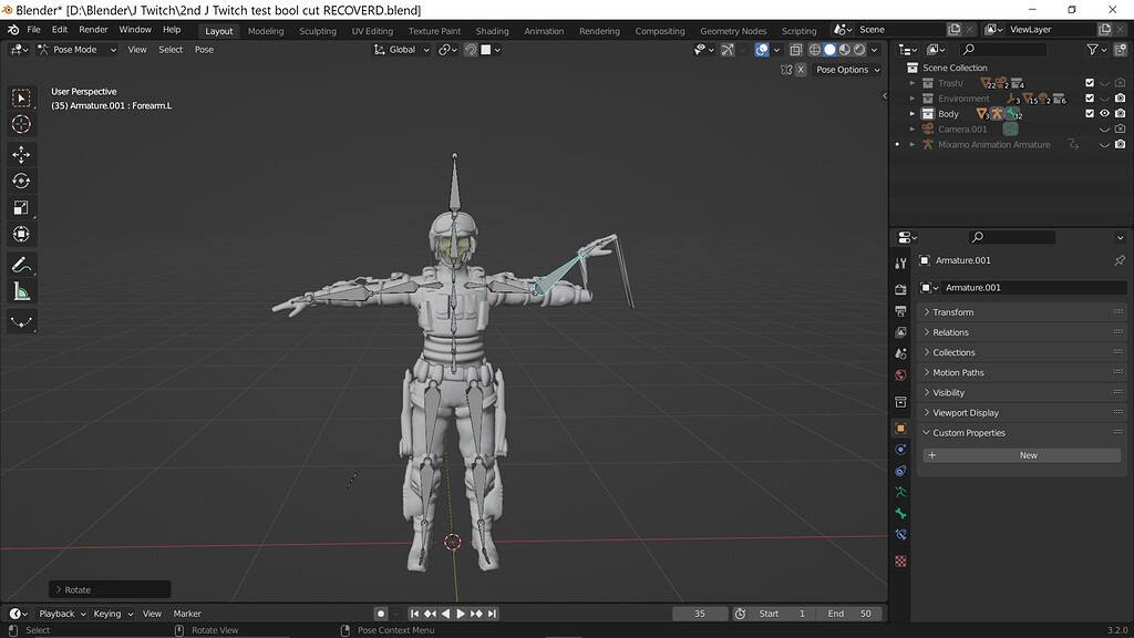Joined mesh deforms when posing armature Animation and Rigging
