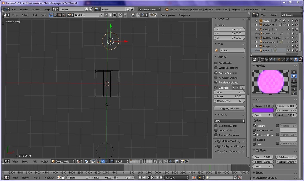Halo Material Invisible in 3D View Materials and Textures Blender