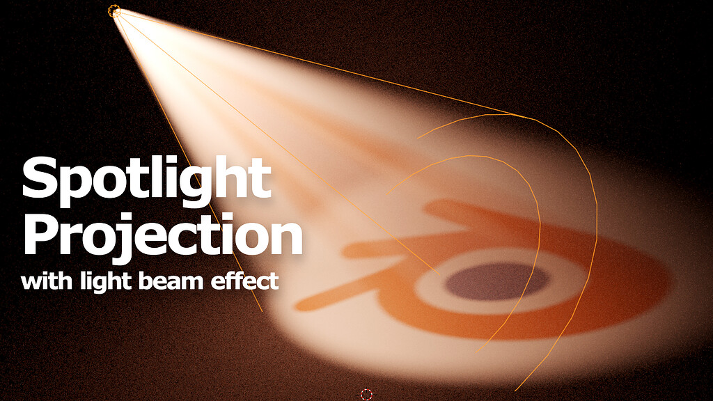 Blender SpotLight Beam Projection with Logo Tutorials, Tips and