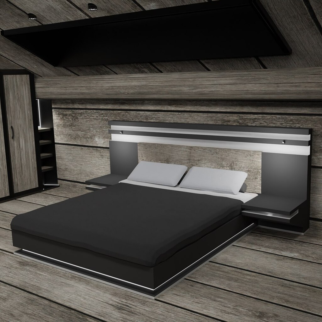 The first bed, the first major project I did a year ago when I was