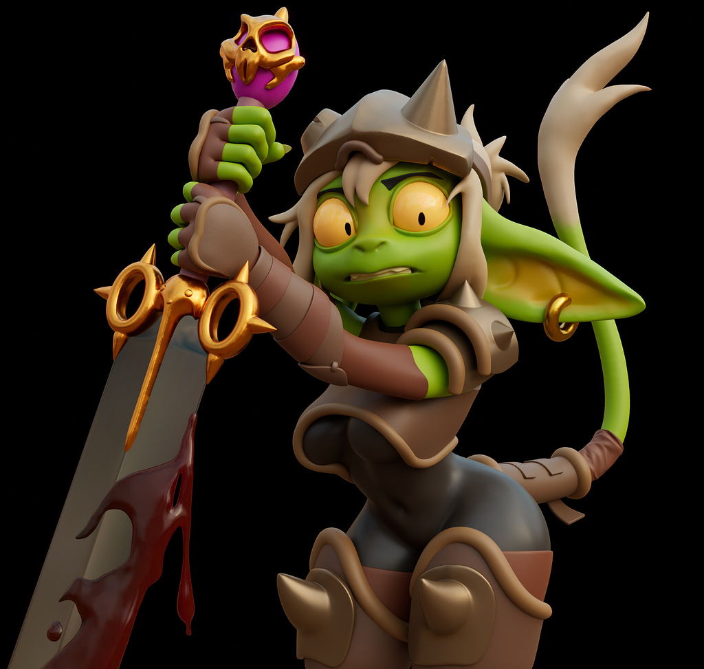 Goblin girl Finished Projects Blender Artists Community