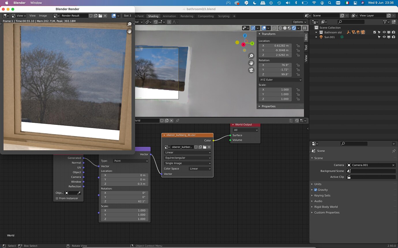 Background hdri not showing up in cycles render Modeling Blender