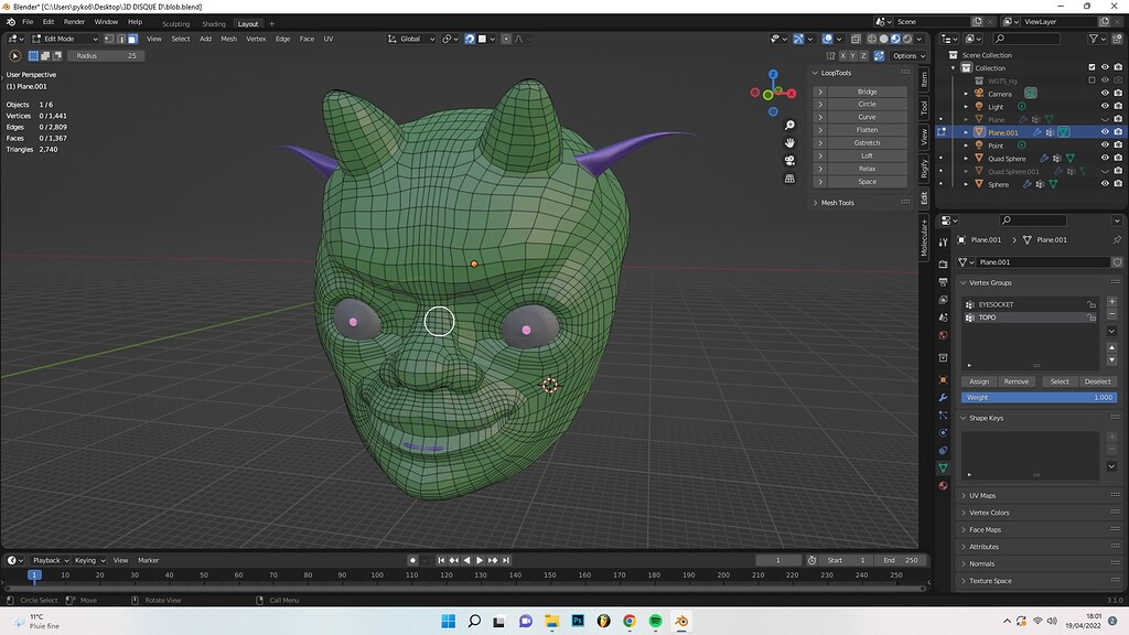 My first retopology Modeling Blender Artists Community
