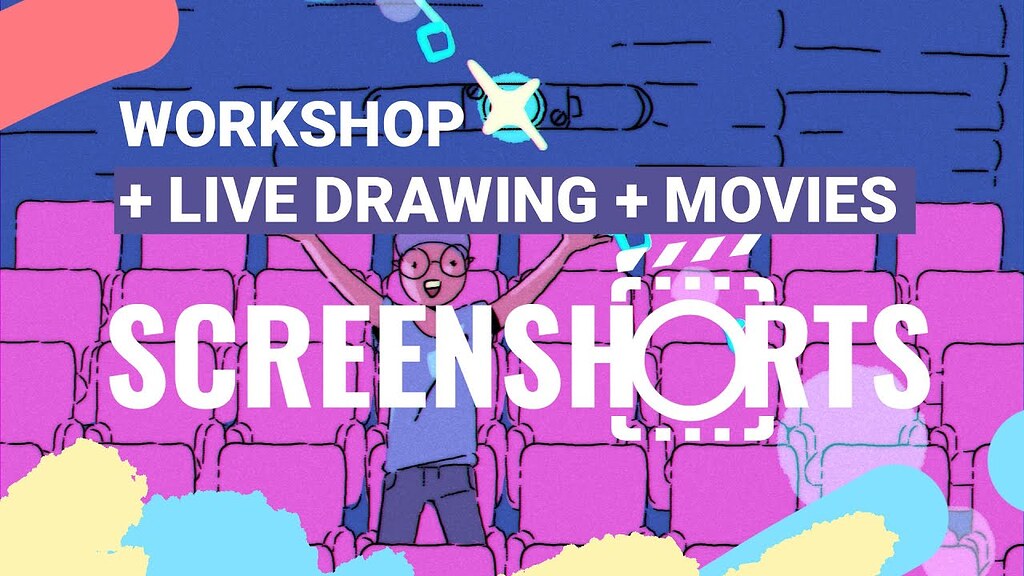 Blender live in a Cinema in Paris SCREENSHORTS 2022 first edition