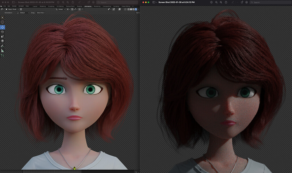 How to make a final render look like the viewport materials shading