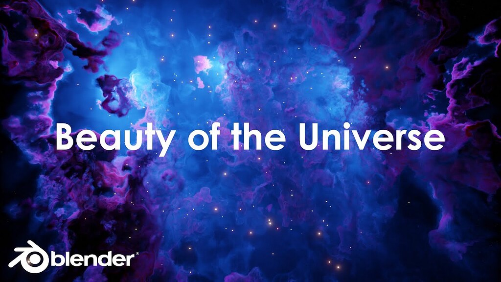 Beauty of the Universe Blender CGI Animation Cycles X Animations