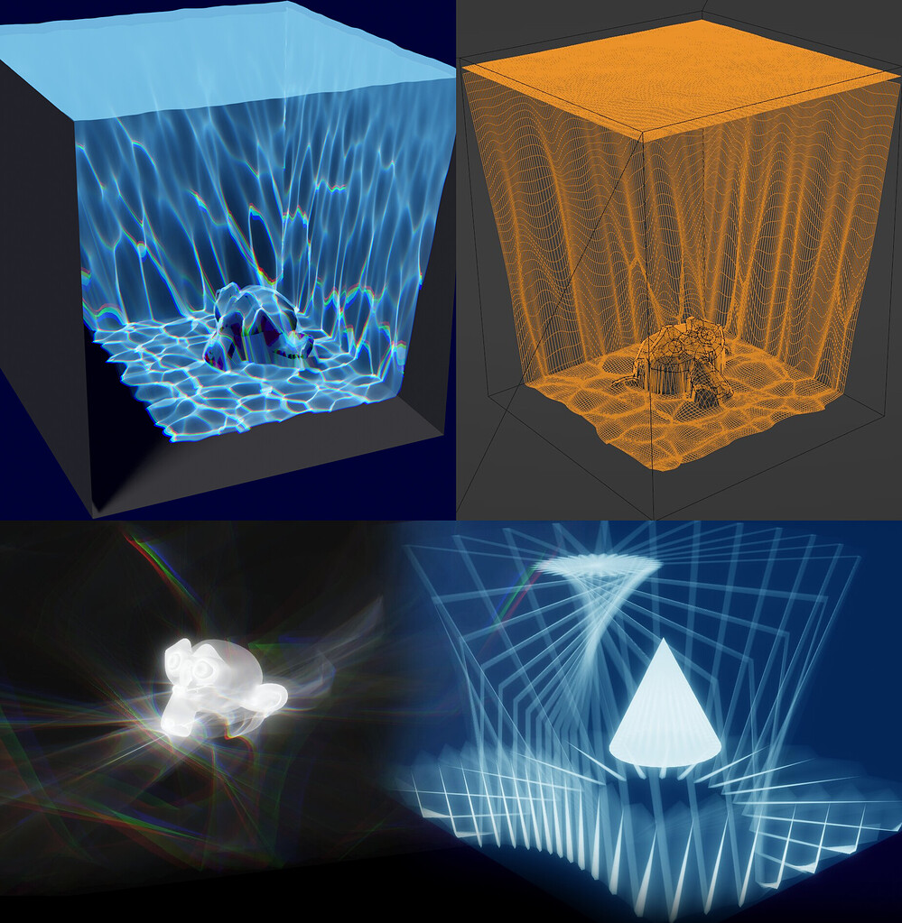Fake caustics/refraction using Geometry Nodes Blender 3.1 Tutorial