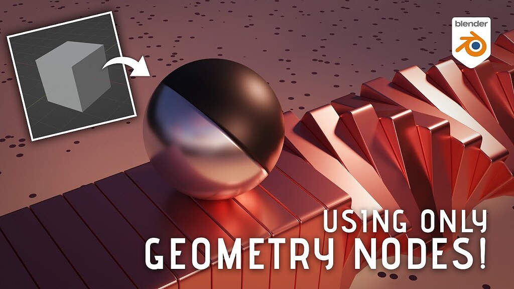 Beginner Geometry Nodes tutorial Blender 3.0 Abstract Geometry Nodes