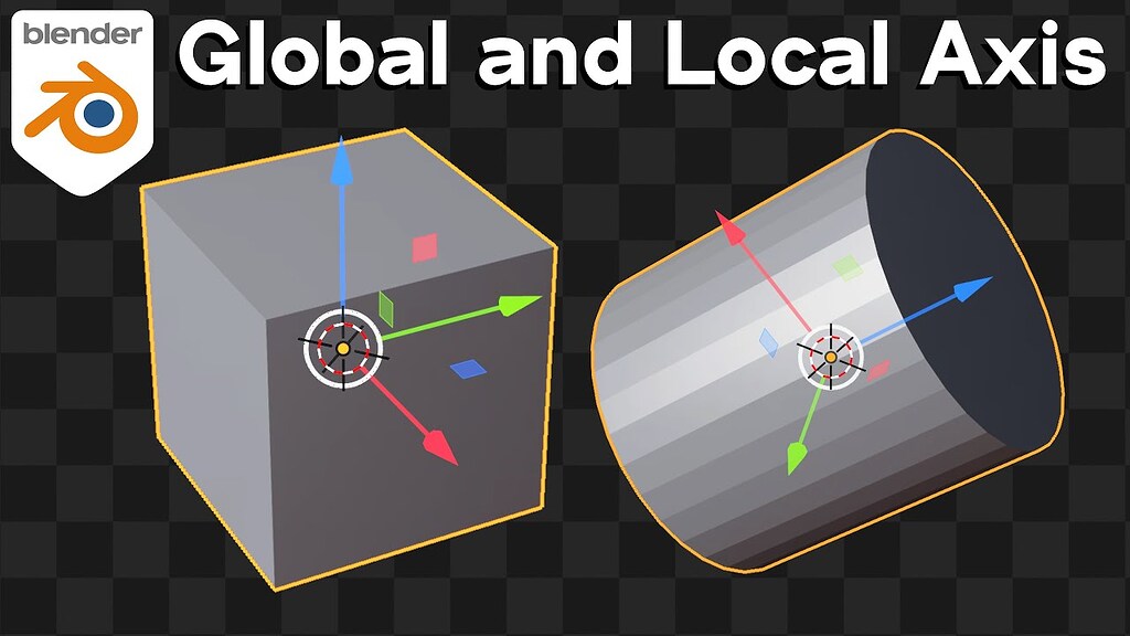 Understanding Global and Local Axis in Blender (Tutorial) Tutorials