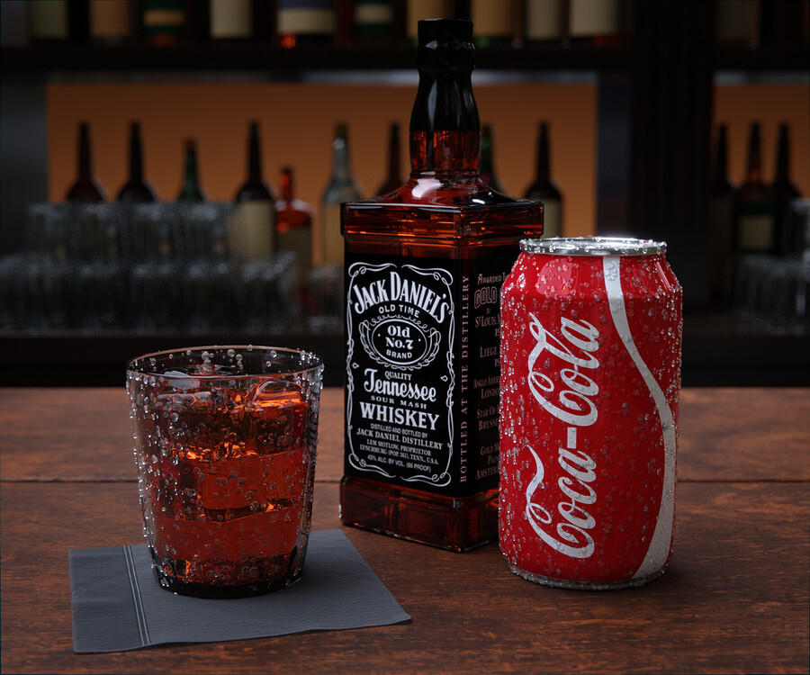 Whisky and Coke Finished Projects Blender Artists Community