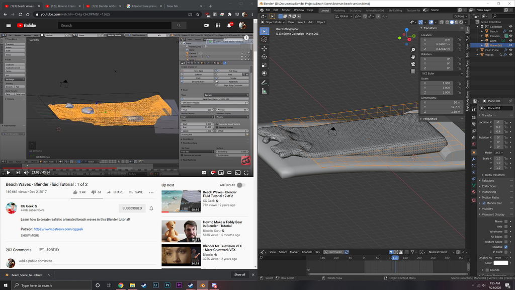 Mantaflow fluids are rectangular and not liquid looking Particles and