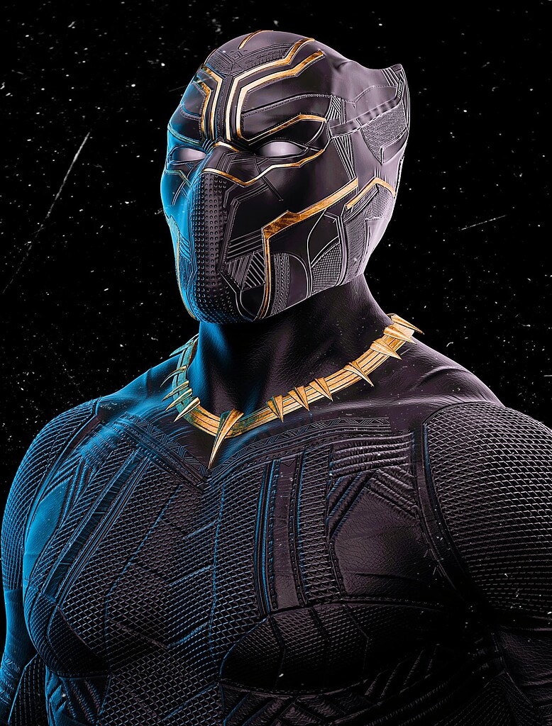 Black Panther Finished Projects Blender Artists Community