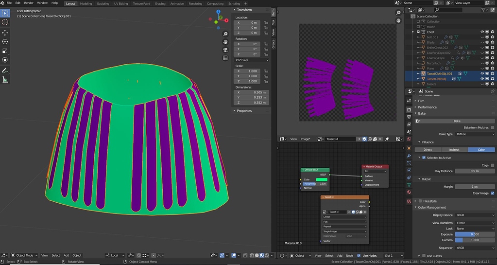 Diffuse baking artifacts? Materials and Textures Blender Artists