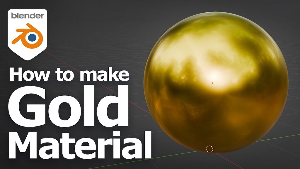 How to make gold material in Blender Tutorials, Tips and Tricks
