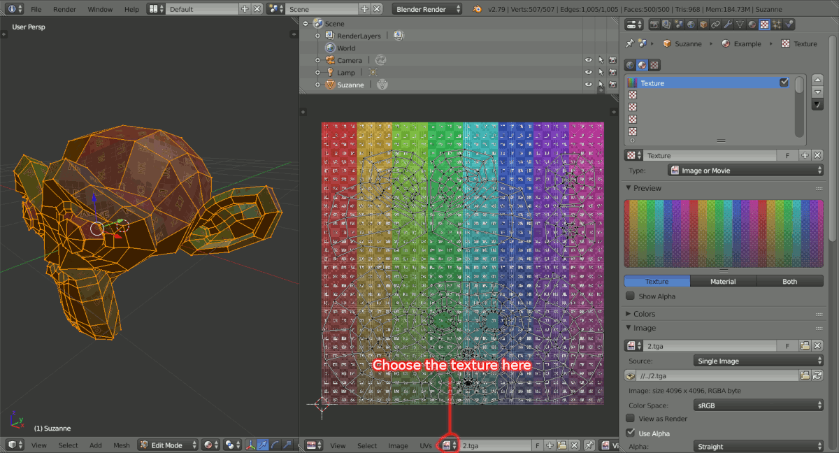 Export obj with tga textures to obj with png textures? Materials and Textures Blender