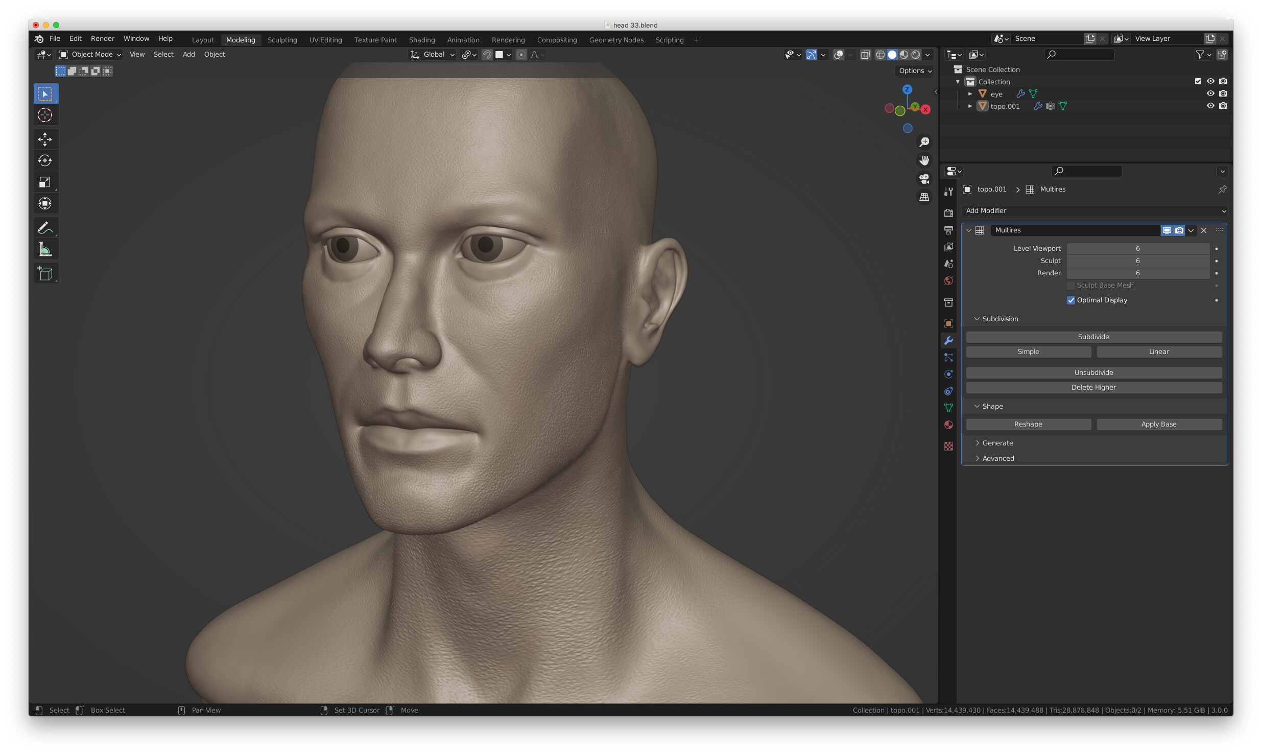 Baking multires displacement map hardly any detail Materials and