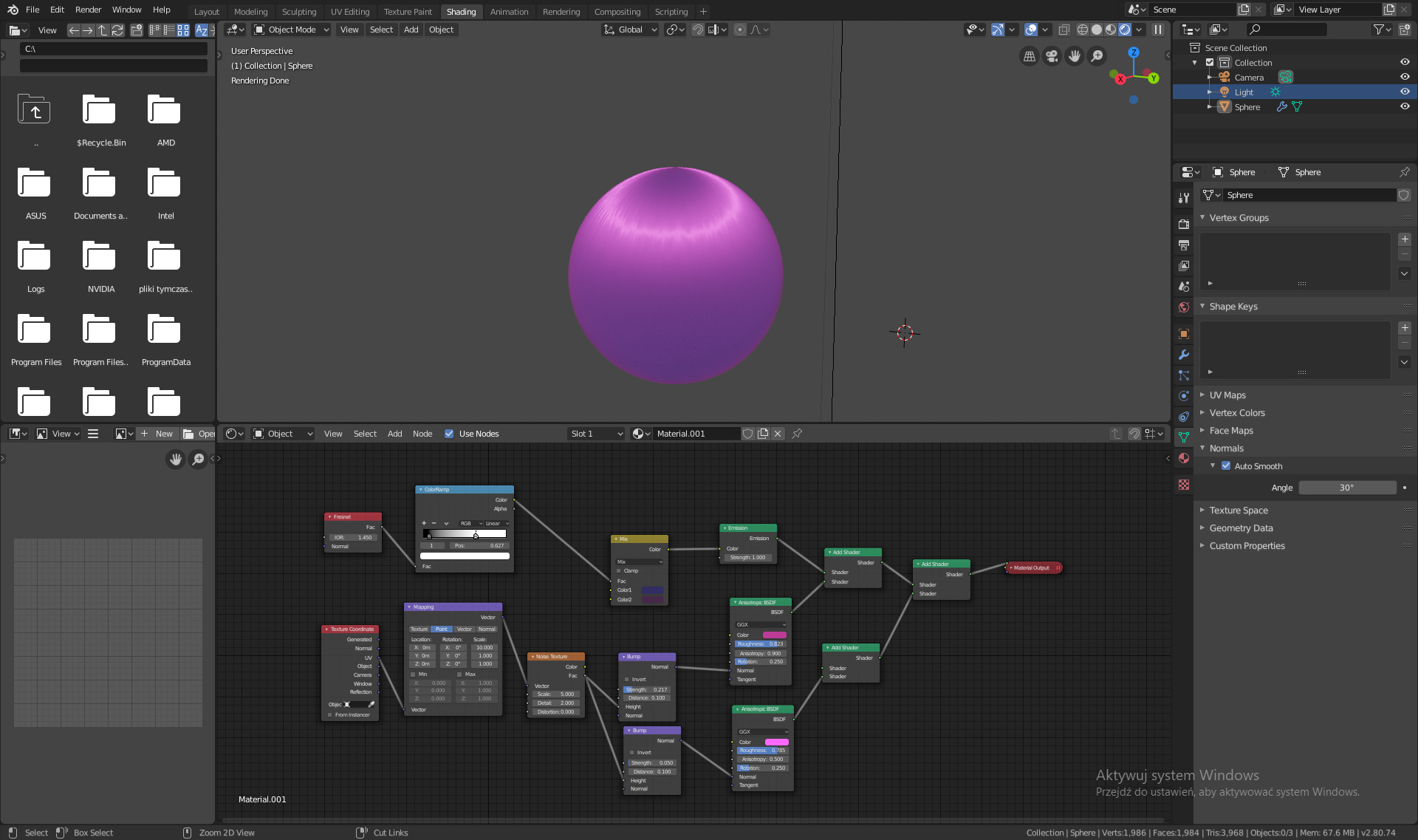 Are anisotropic specular highlights possible in Blender Materials and