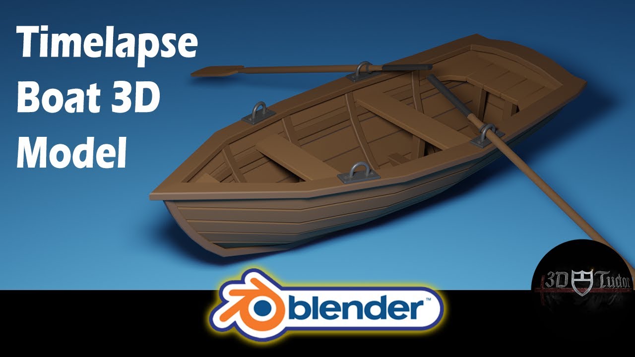 Blender 2.8 Timelapse Boat 3D Model Finished Projects Blender