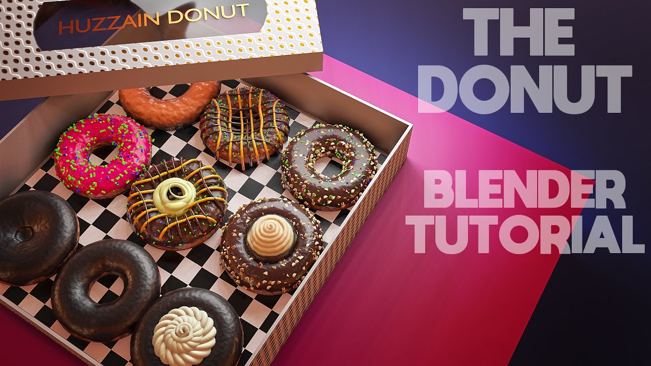 Variety of Donuts Blender Tutorial Tutorials, Tips and Tricks