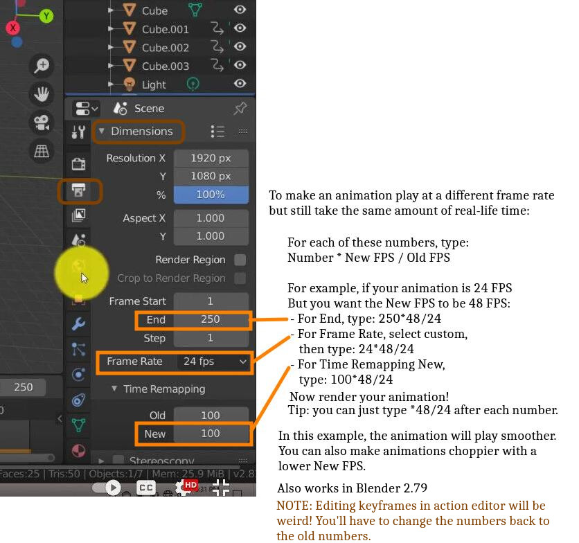 How to Change the Frame Rate Animations Blender Artists Community