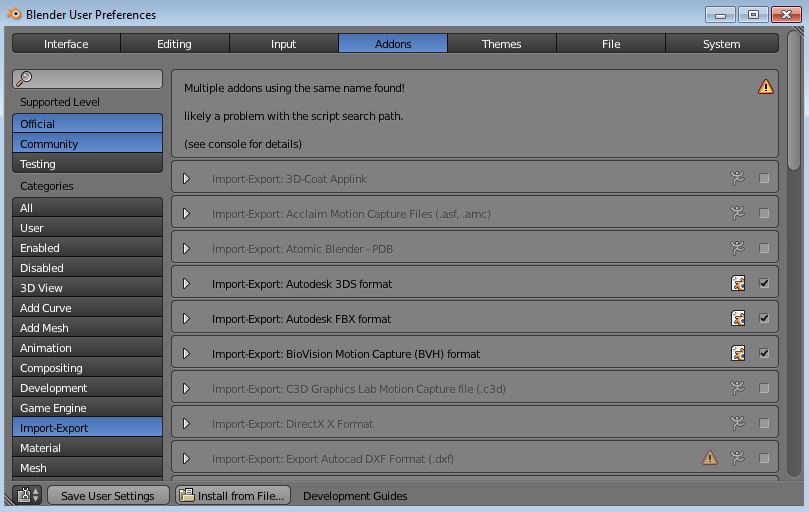 FBX importing not available? Technical Support Blender Artists Community