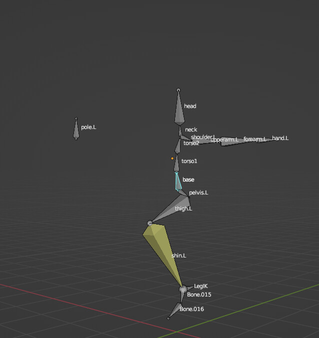 Should my pole target be parented to another bone? Animation and
