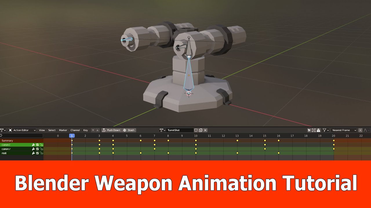 Blender animation tutorial Turret Tutorials, Tips and Tricks