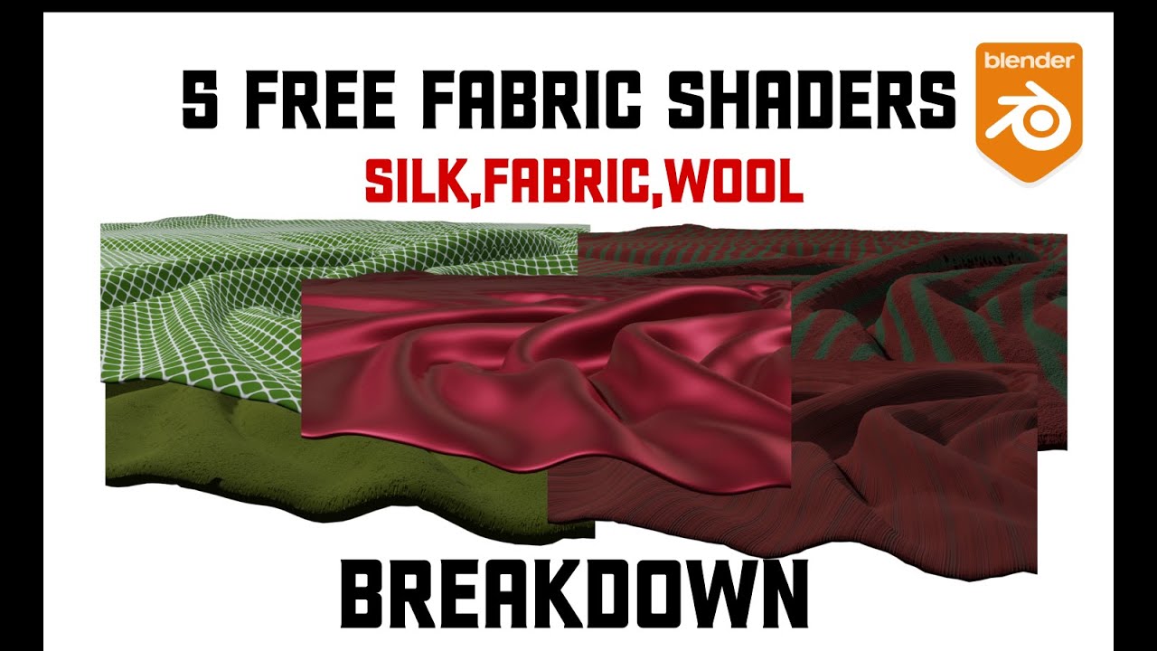 Pack of 5 FREE FABRIC SHADERS & MATERIALS (WOOL, SILK, FABRIC