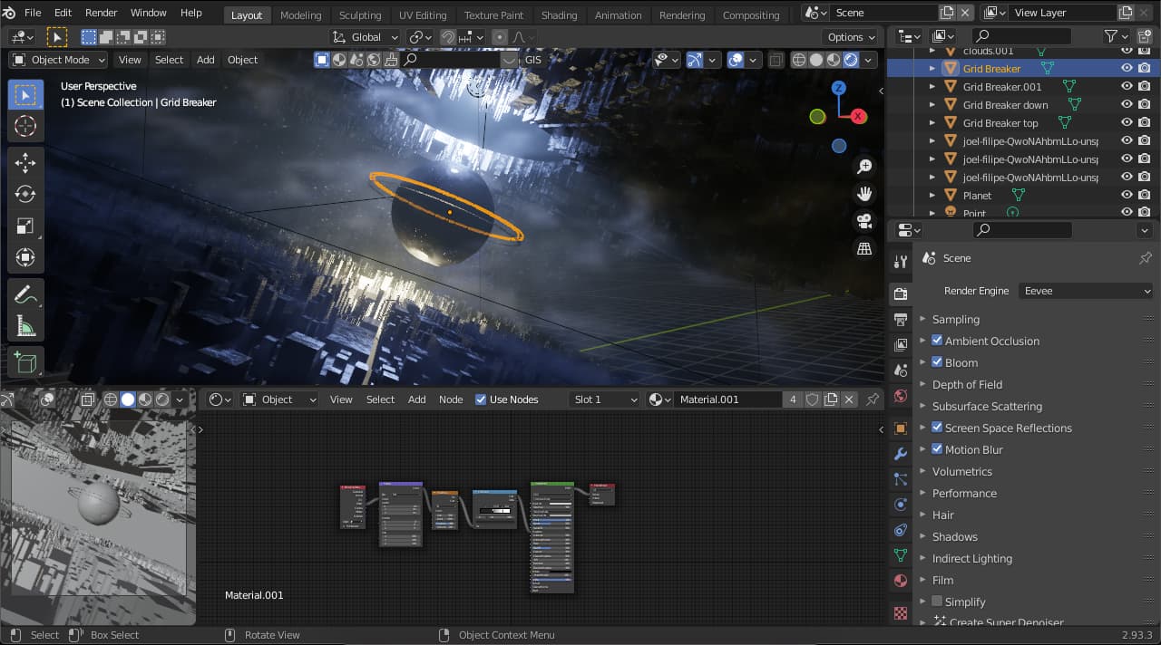 Blender 2.93.3 Crashes when "Click" on render image Technical Support