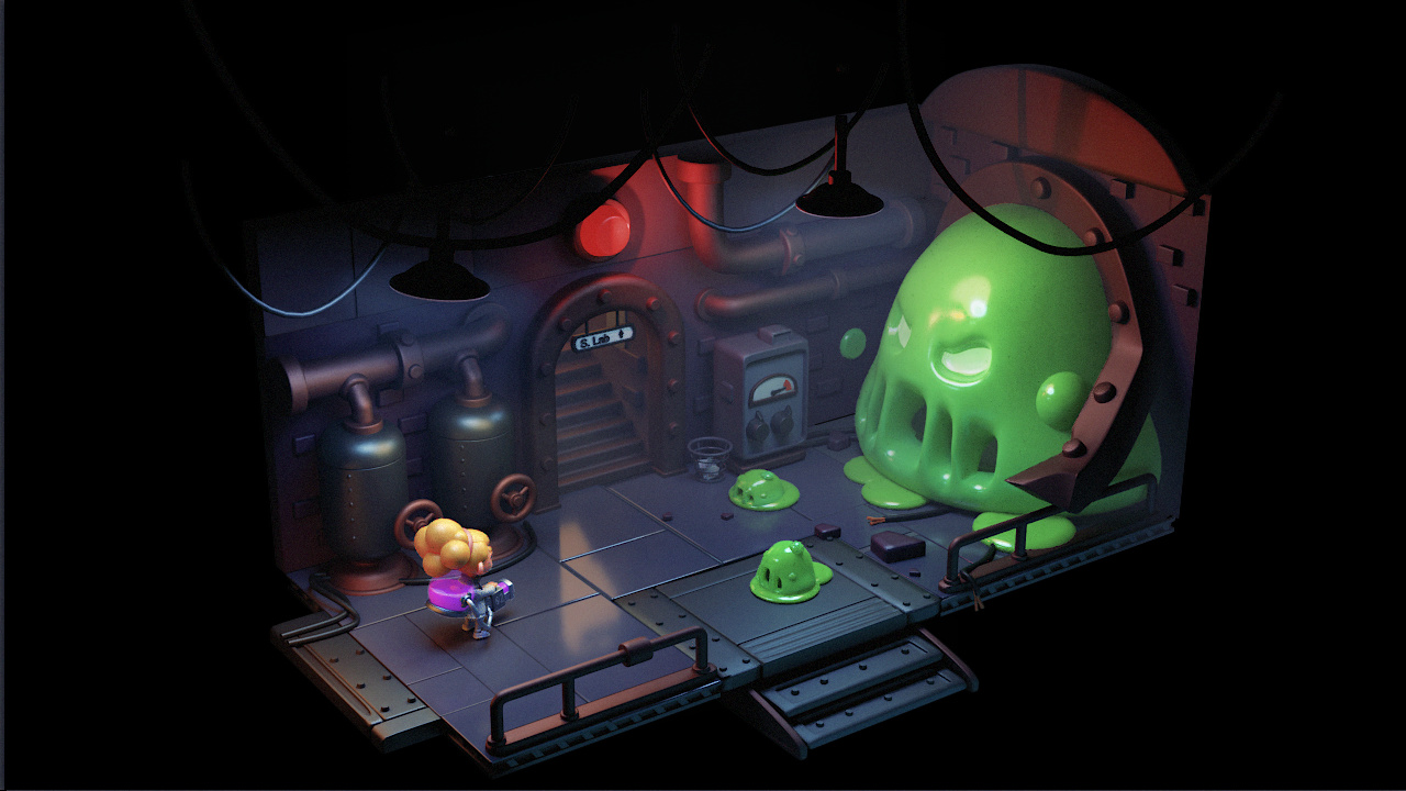 Slime Hallway Finished Projects Blender Artists Community