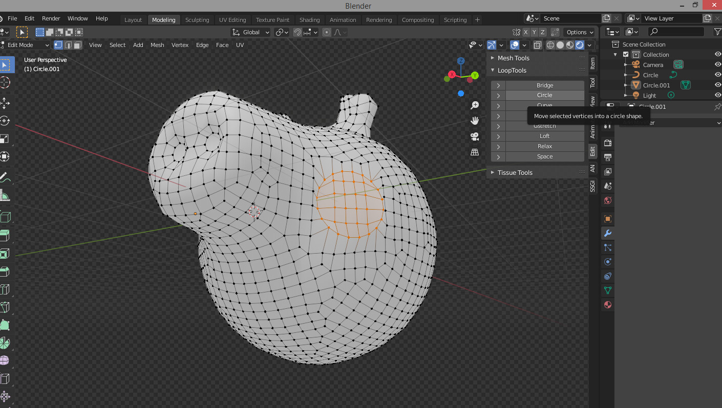 How to add a perfect circle on a mesh sculpt to texture it with one