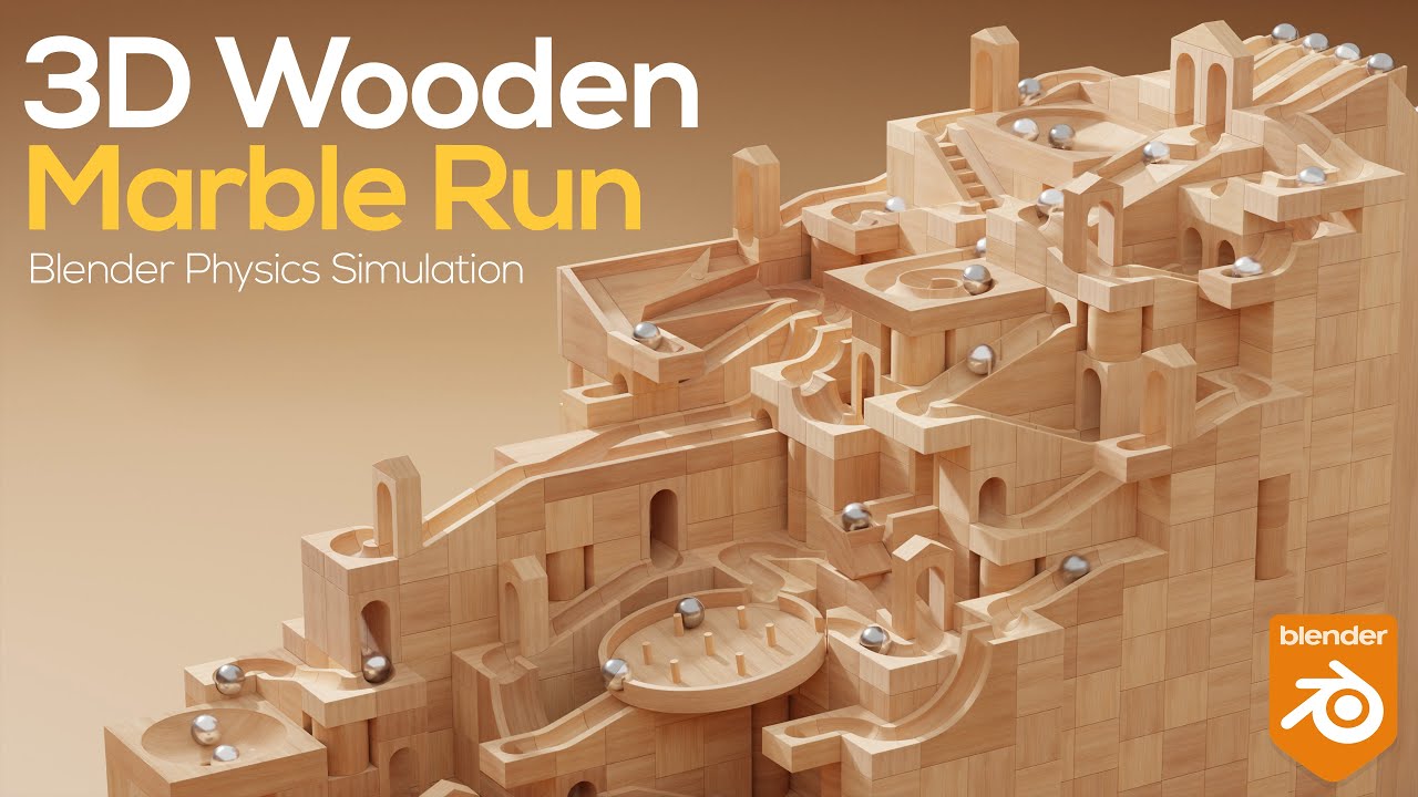 Relaxing Marble Run Simulation Animations Blender Artists Community