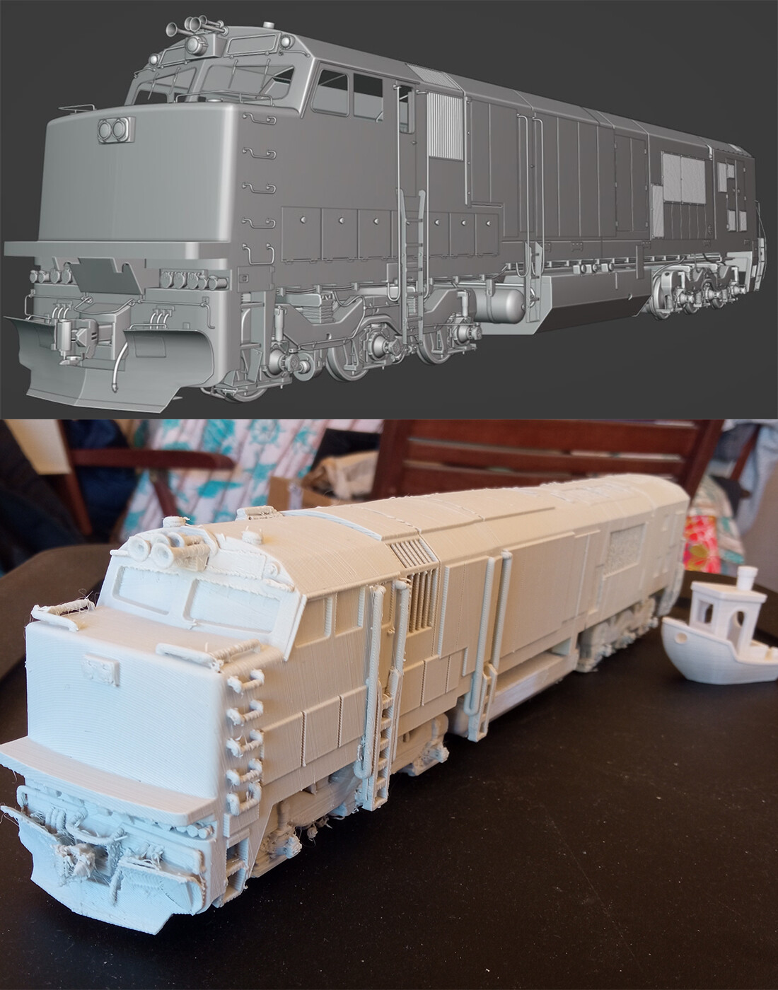 3D Printed another Train I had modeled in Blender! Finished Projects 3D Printed another Train I had modeled in Blender! Finished Projects