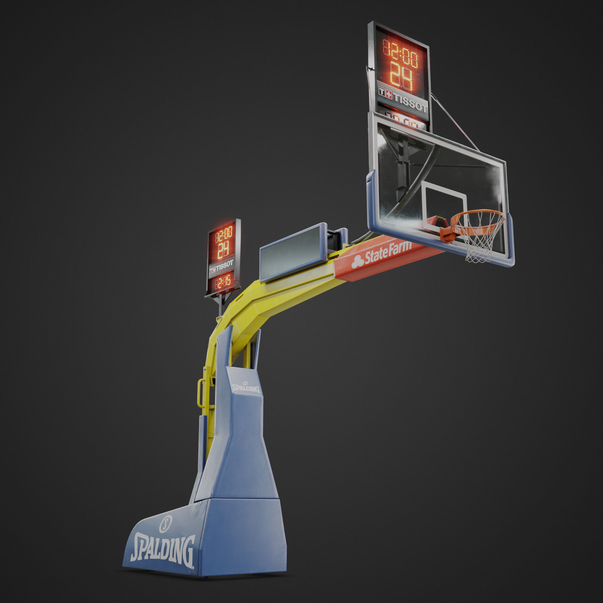 Basketball Backstop Hoop System Finished Projects Blender Artists